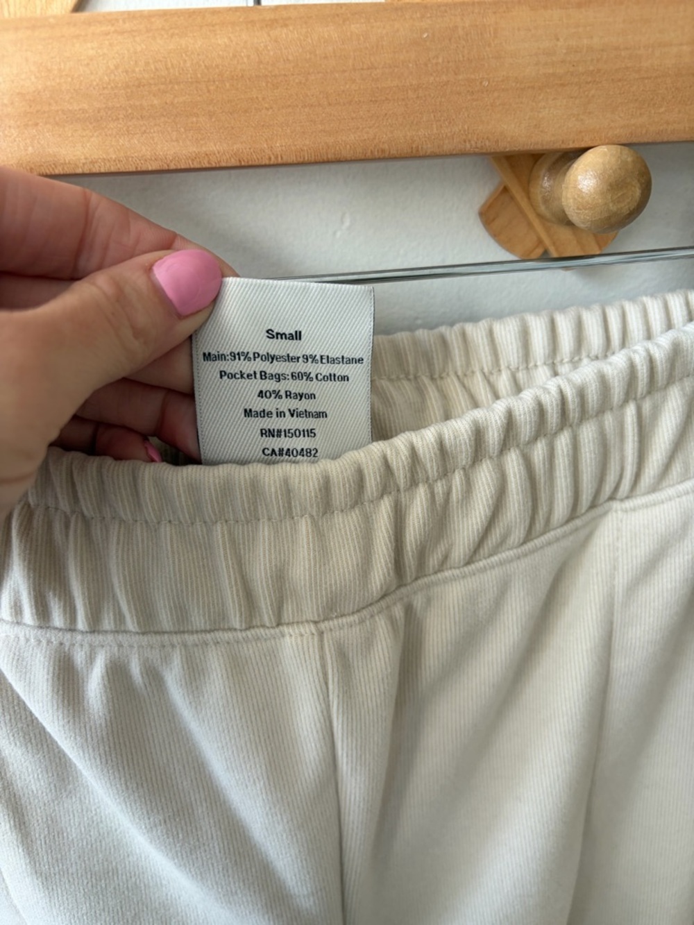 Varley Brushed Rib Slim Cuff Pant - Picture 5 of 6